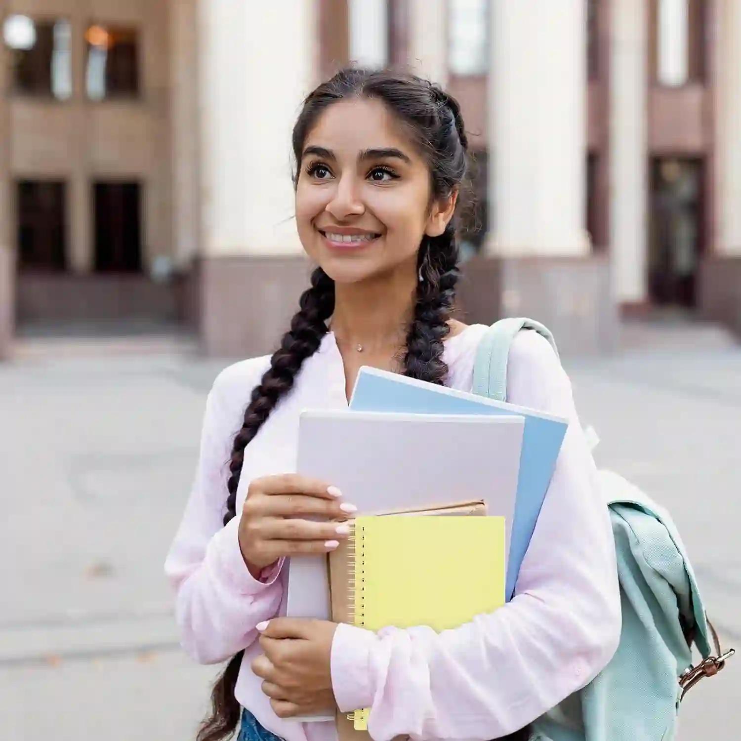 Students studying